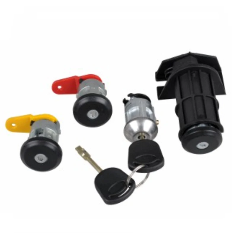

COMPLETE LOCK SET IGNITION SWITCH LEFT RIGHT DOOR LOCK TRUNK LOCK FOR FORD KA FIESTA COURIER ESCORT