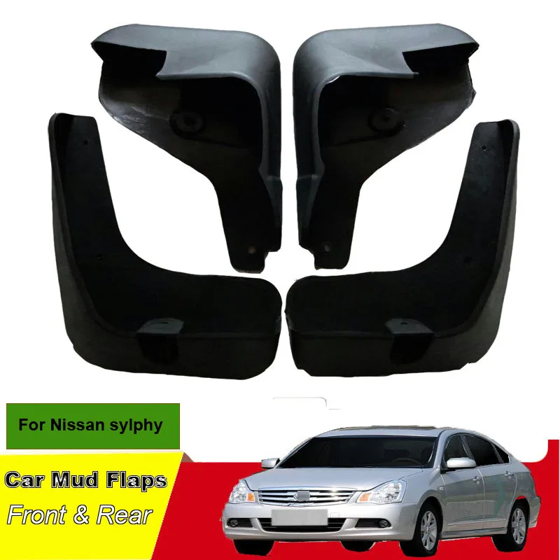 

Tommia For Nissan sylphy Car Mud Flaps Splash Guard Mudguard Mudflaps 4pcs ABS Front & Rear Fender