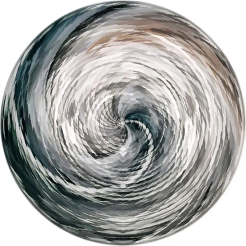 Украшение для гостиной, мягкий геометрический круглый ковер в полоску, напечатанный указатель, коврик для детской игры, коврик для гостиной, спальни