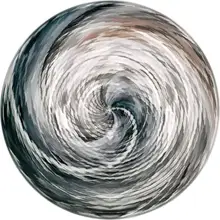 Украшение для гостиной, мягкий геометрический круглый ковер в полоску, напечатанный указатель, коврик для детской игры, коврик для гостиной, спальни