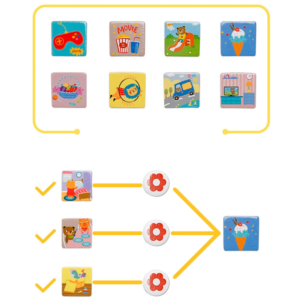 Деревянный Магнитная сухая стереть ответственность весело диаграмма роста ребенка самостоятельно-дисциплинирующие игрушки