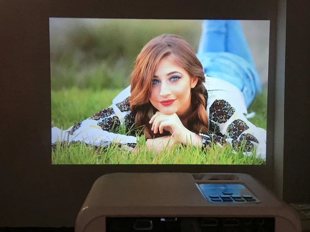 projector screen Smartldea New 720P HD WiFi Projector,native 1280*720P,Mirror Projector, Mini LED Video Proyector Home Video Beamer Sync display projector near me