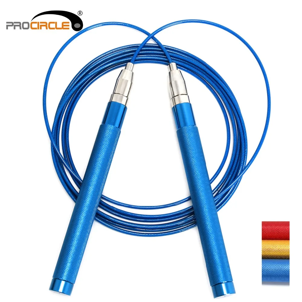 Самозакрывающиеся скакалки Procircle регулируемые с противоскользящей алюминиевой