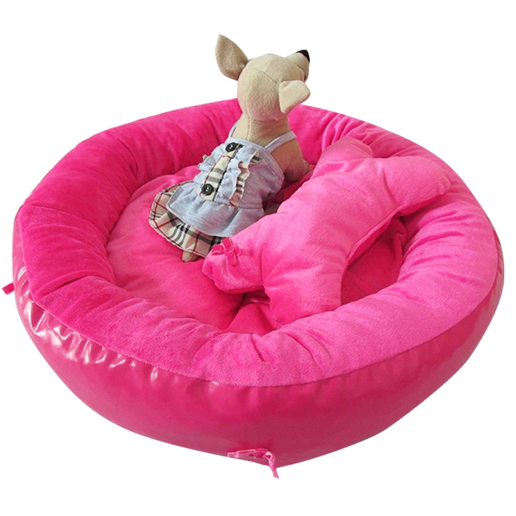 Cotton Round Style Pet Dogs Bed Three Color Selection Free Shipping Bed