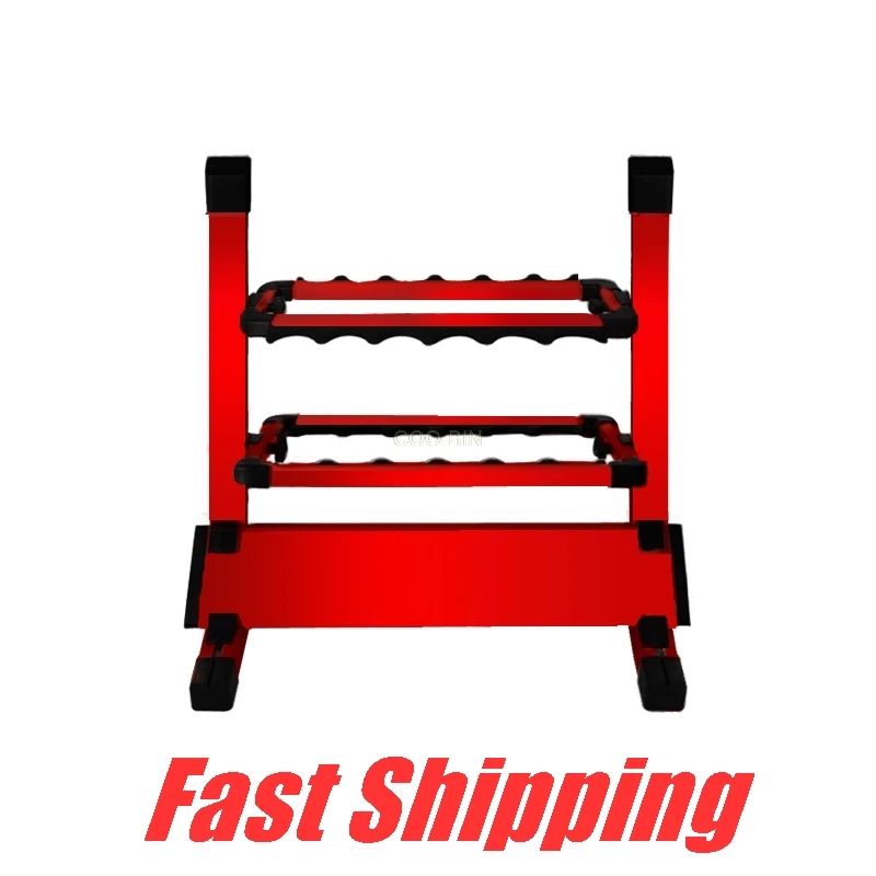 

12 grid aluminum fishing rod bracket Storage display stand Yacht boat Double-sided independent card slot Fishing rod holder
