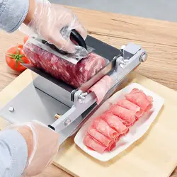 2018 руководство срез коммерческих мясо slicer нарезанный редис огурец говядины баранины Ломтики Регулируемая толщина мясорубки