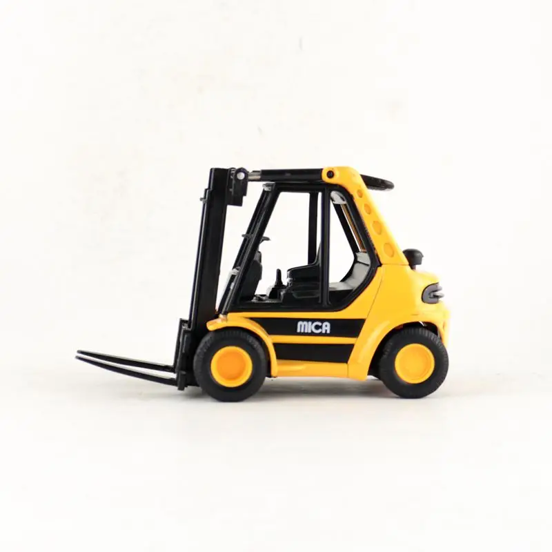 Koop Hoge simulatie legering techniek voertuig Heftruck model, 124 legering heftruck model, sterke truck, gratis verzending