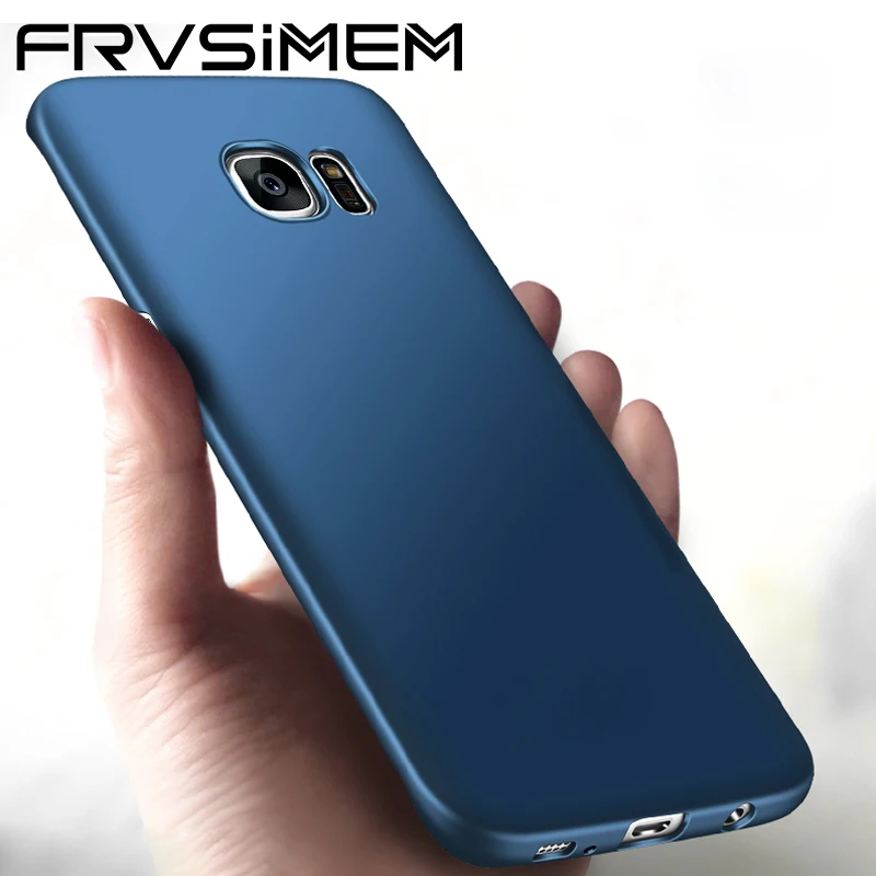 FRVSIMEM Case Cover For Samsung GALAXY S7 G930 G930f edge G935 G935f Matte Back Full Protector Cases Hard PC Capa Funda |