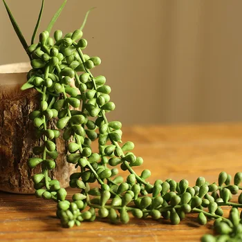 

artificial succulents rattan string of beads real touch high quality Valentine's tears factory wholesale free shipping