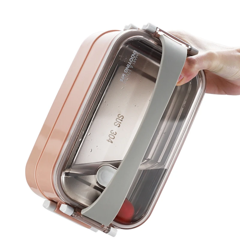 Ланч бокс из нержавеющей стали 304 для взрослых и детей Bento Box BPA Free|Коробки обеда| |