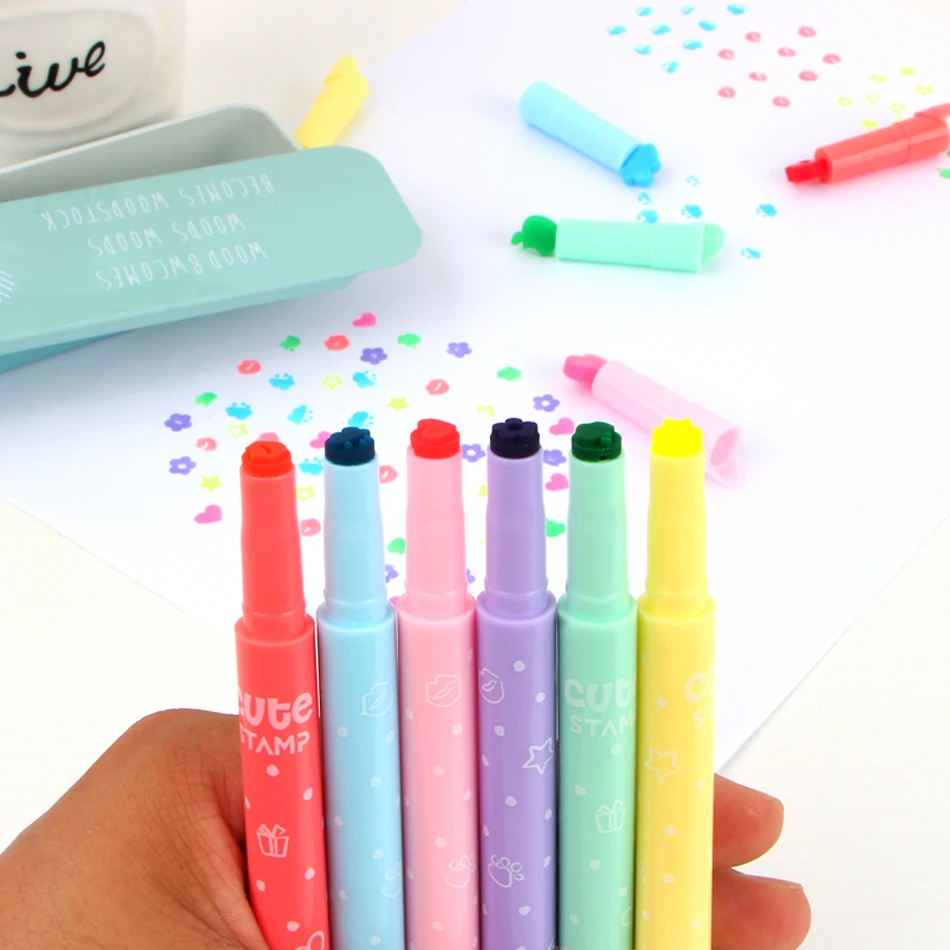Colorful Student Syringe Writing Watercolor Marker Highlighter Pen