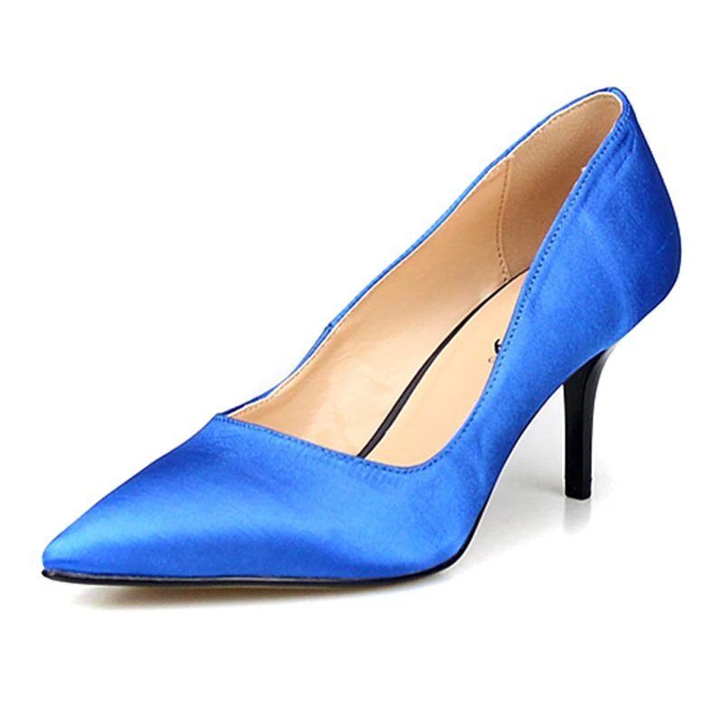 Superficie Altos 5 Seda De azul Gran Tacones Gratis Punto amarillo Cumpleaños Y Envío Negro Boda Satén Fiesta 7 Sexy Cm 16 Tamaño Cena A8CqUPw