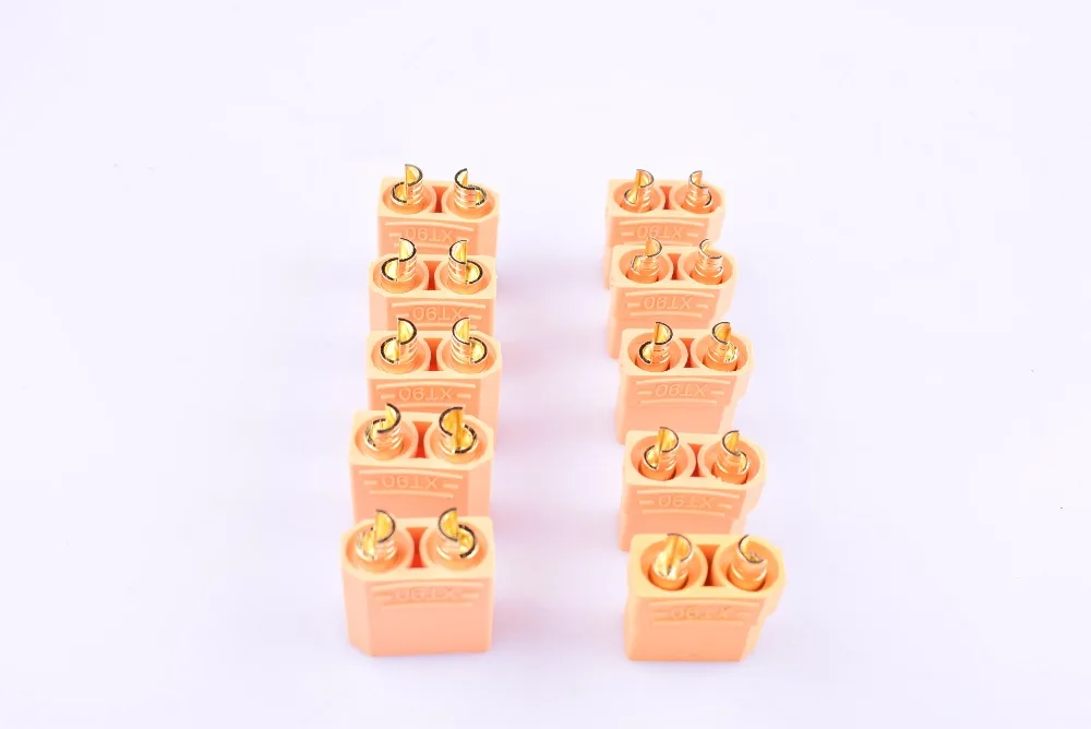 

10 pairs 20pcs XT90 RC Battery Socket Connector XT-90 Female Male Power Bullet Plug yellow blue black