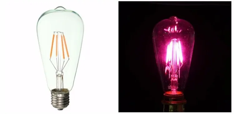 Vintage Led Filament Bulbs St64 E27 4W Ampoule Led Edison Bulb Lamp 220v Colorful Luces Led for Home Decor Bombilla Edison Lamp (13)