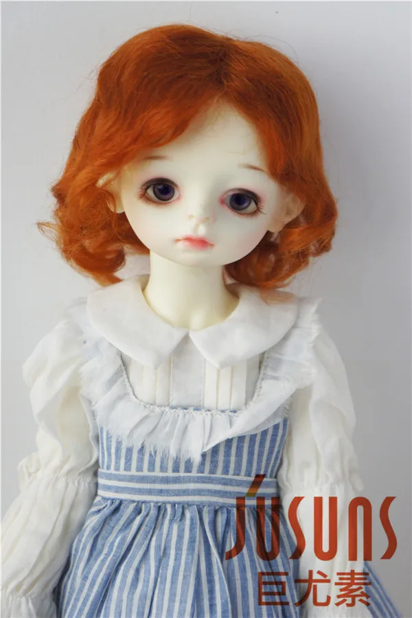 JD044 SD BJD парики из мохера для кукол 1/3 средней длины кудрявая кукла парик Размер 8-9 дюймов волшебный мохер волос для виниловой куклы