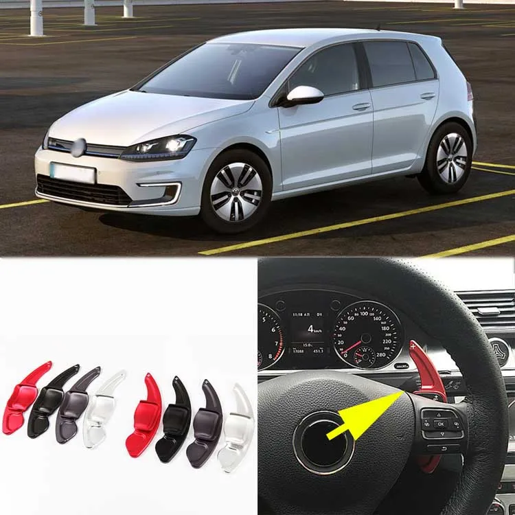 

Savanini 2pcs Alloy Add-On Steering Wheel DSG Paddle Shifters Extension For VW Golf 2009-2014