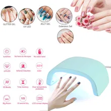 48 Вт УФ светодиодная лампа Сушилка для ногтей гель 12/36 светодиодов УФ лампа для ногтей машина отверждения таймер USB разъем маникюрная машина для ногтей PD