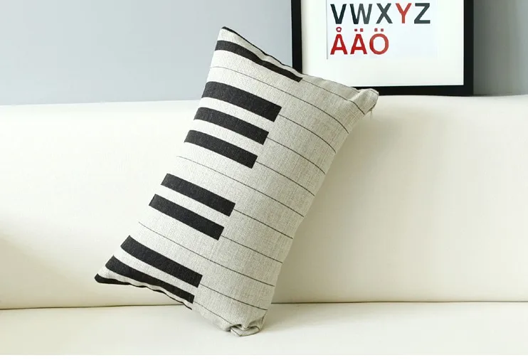 creative piano key linen