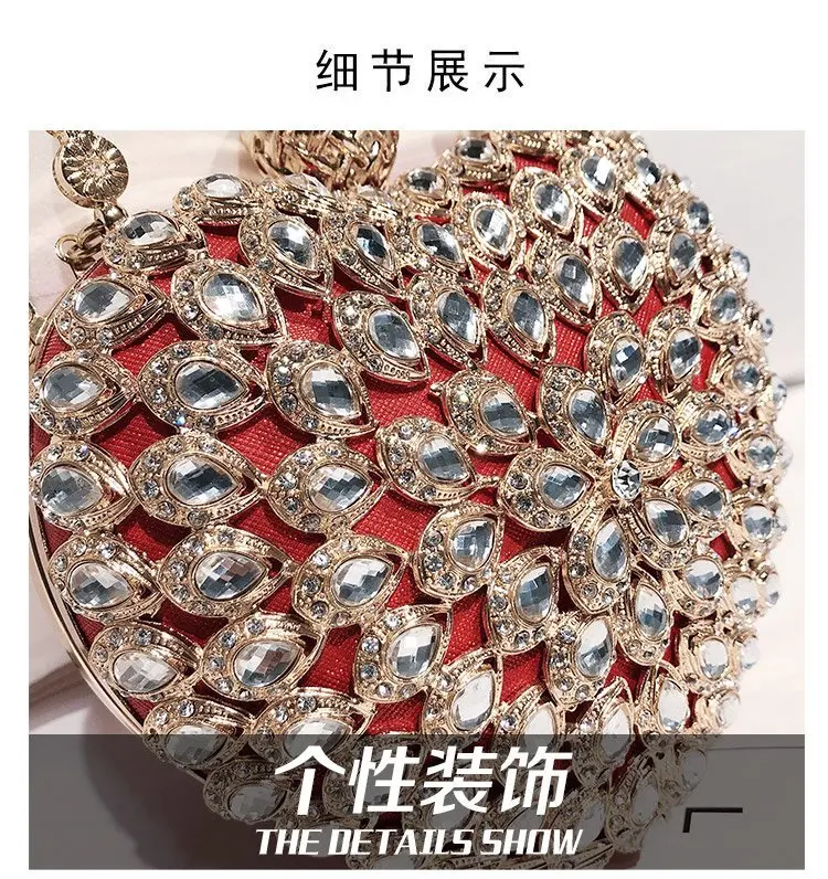 Luxo de alta qualidade diamantes mulheres sacos