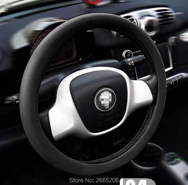 

Car styling Leather Texture Auto Silicone Steering Wheel Cover for Land Rover discovery 2 3 4 freelander 1 2 a9 a8 accessories