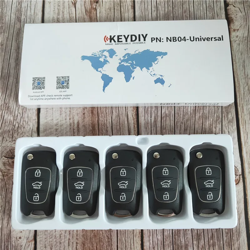 

5PCS/LOT Universal KEYDIY NB Series 3 Button Remote Key Control NB04 for KD900 KD900+ URG200 KD-X2 Key Programmer