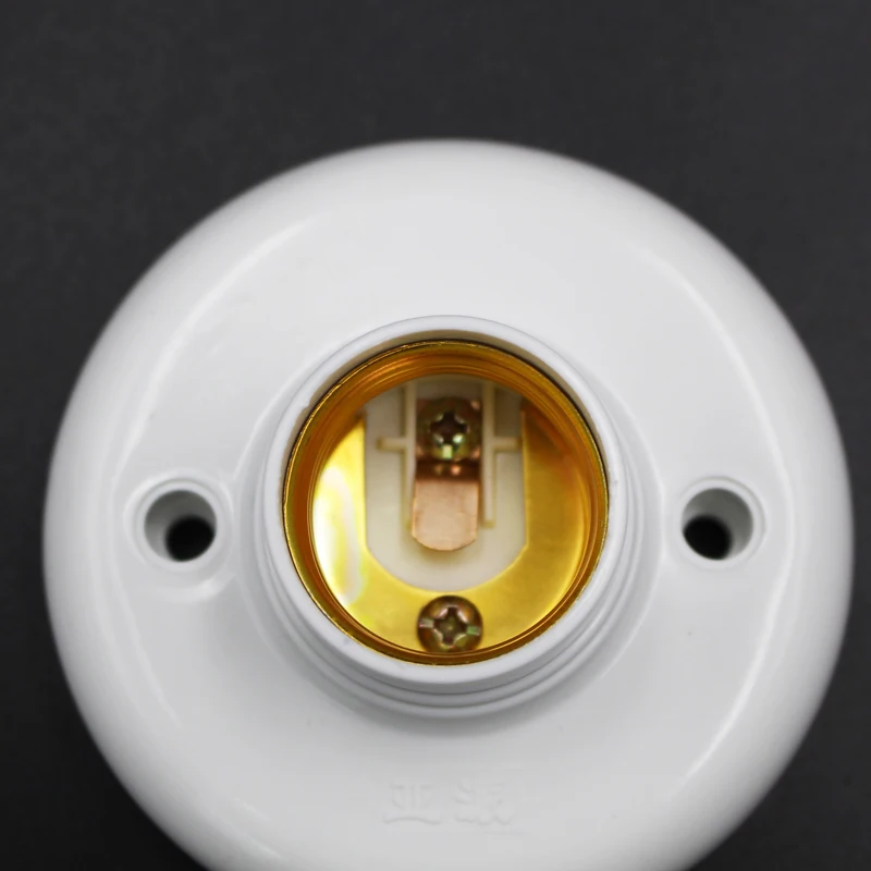 

E27 LED Light Bulb Lamp Holder Round Base Automatic Body Detector Wall Lamp E27 Holder Socket 85V-265V