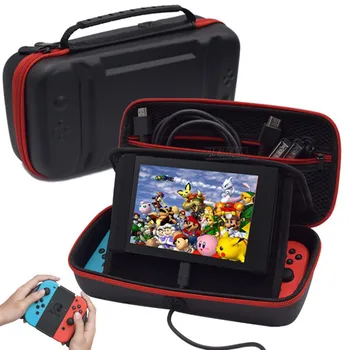 

Nintend Switch PU Waterproof Shockproof Bag Case Hard Shell 10 game card Holder Console Stand For Nintendo Switch NS Accessories