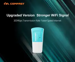 300 Мбит/с Comfast CF-WU825N-V2 Adaptador Wi-Fi usb-адаптер Wi-Fi точка доступа USB2.0 Wi-Fi RTL8192CU 4dBi антенны Беспроводной ключ