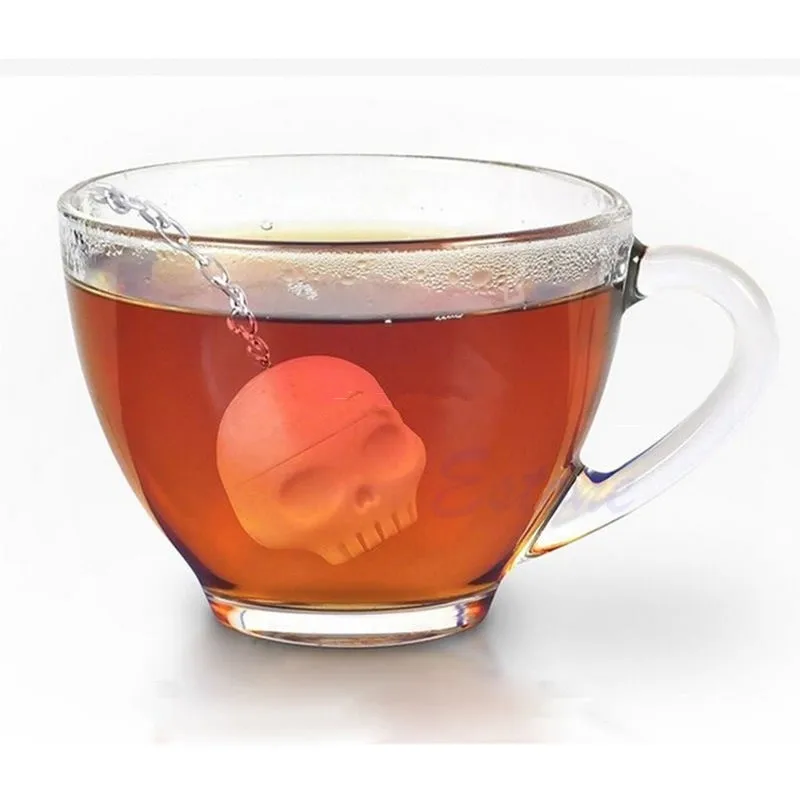 Силиконовый Череп чай заварочный рассыпной чай сито для приправ