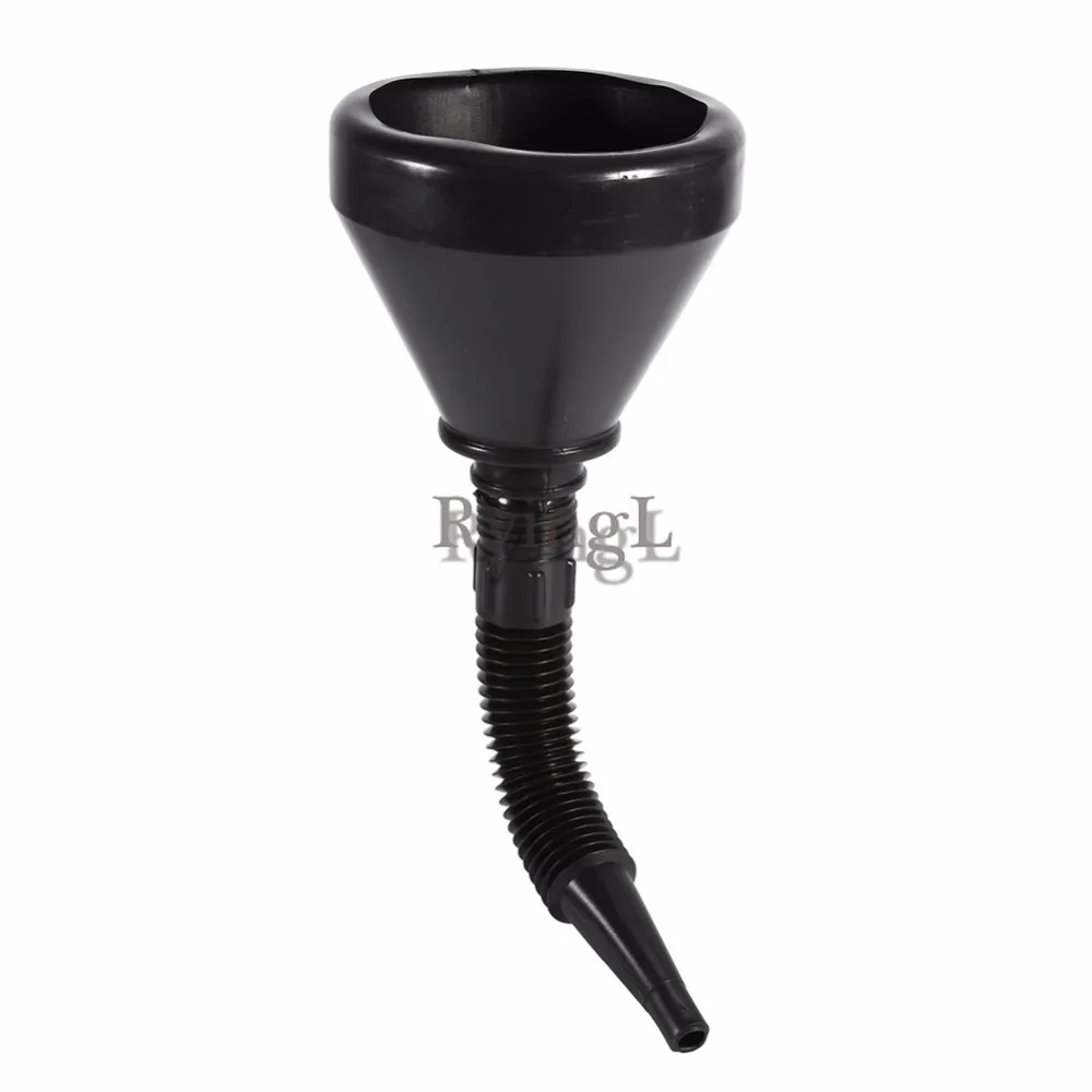 

G1 2 in 1 Plastic Funnel Can Spout For Oil Water Fuel Petrol Diesel Gasoline 2018 New Arrive High Quality Car Accessories Black