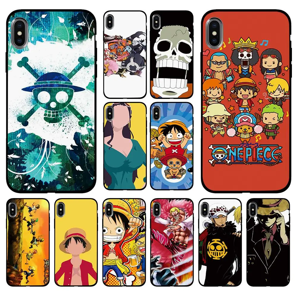 one piece Mingge and Robin Brooke Soft TPU Case Cover for Apple iPhone 6 6S 7 8 Plus 5 5S SE X XS MAX XR Silicone Cases | Мобильные