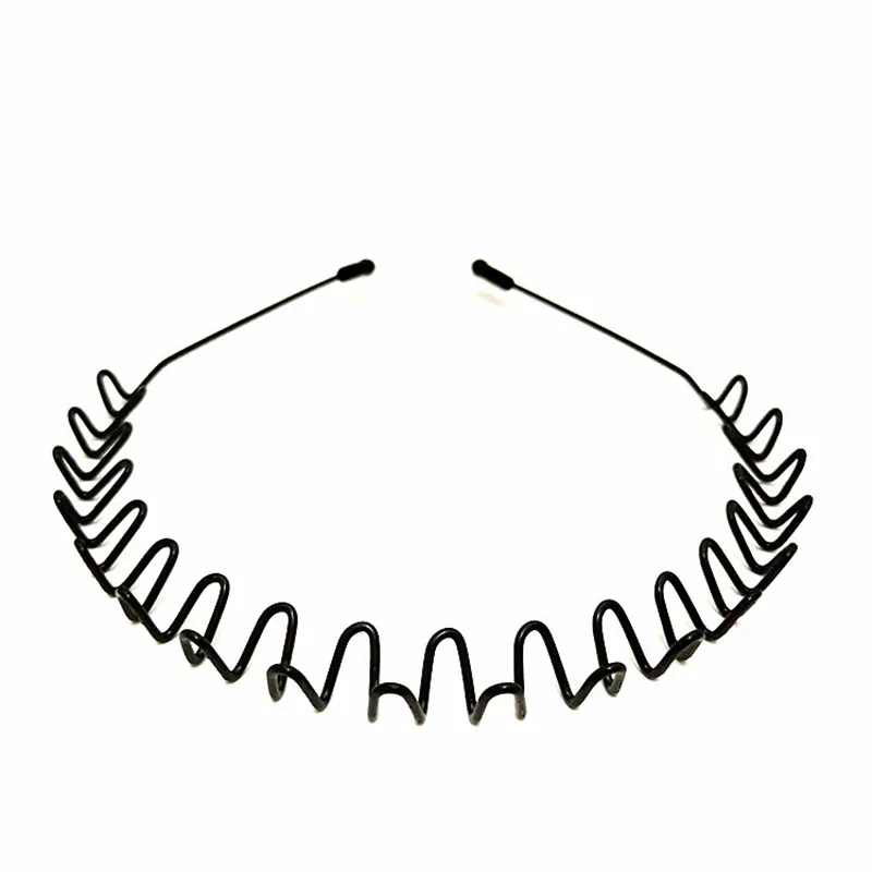 Модный черный металлический спортивный ободок для волос для мужчин и женщин унисекс 1 шт. повседневный головной убор для взрослых 5 стилей