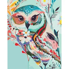 Nighthawk животного DIY цифровая картина маслом номерам Современная Картина на холсте Живопись уникальный подарок домашний декор 40x50 см