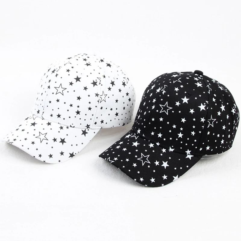 2020 New Star Print Baseball Cap Men&Women Cotton Dad Hat Spring Autumn Unconstructed Hats for Women Hip Hop Snapback Caps|Men