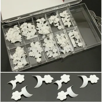 

100 Pcs Mini French False Acrylic Nail Art Tips Bouts Blanc Capsule Faux Nail Art Capsules White Decoration Manicure UV Gel