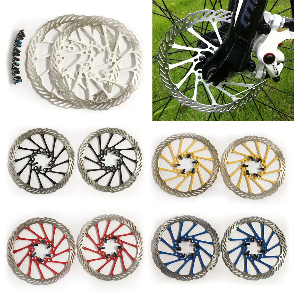 

2pcs Cycling MTB G3 CS Clean Sweep Road Mountain Bike Bicycle Disc Brake Rotor Bike Blots Screw 160mm Brakes EA14 5 Colors New