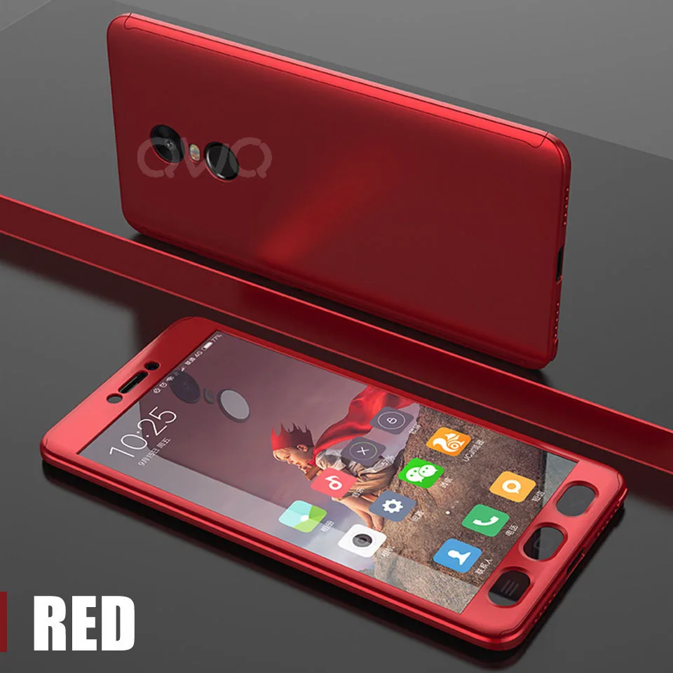 360 Degree Protection Hard Cases For Xiaomi Redmi 4X Note 4 Note 4X Shockproof Full Cover Phone Shell 9