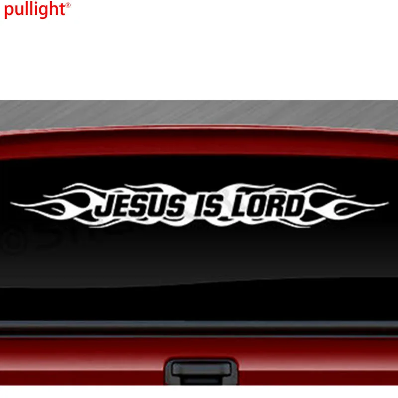 JESUS IS LORD Rapier Font Windshield Decal Rear Window Sticker Vinyl Graphic Car