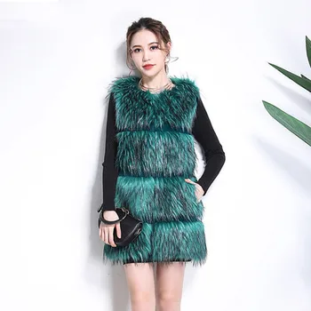 

2018 Winter All-match Fashion Faux Fox Fur Vest N12