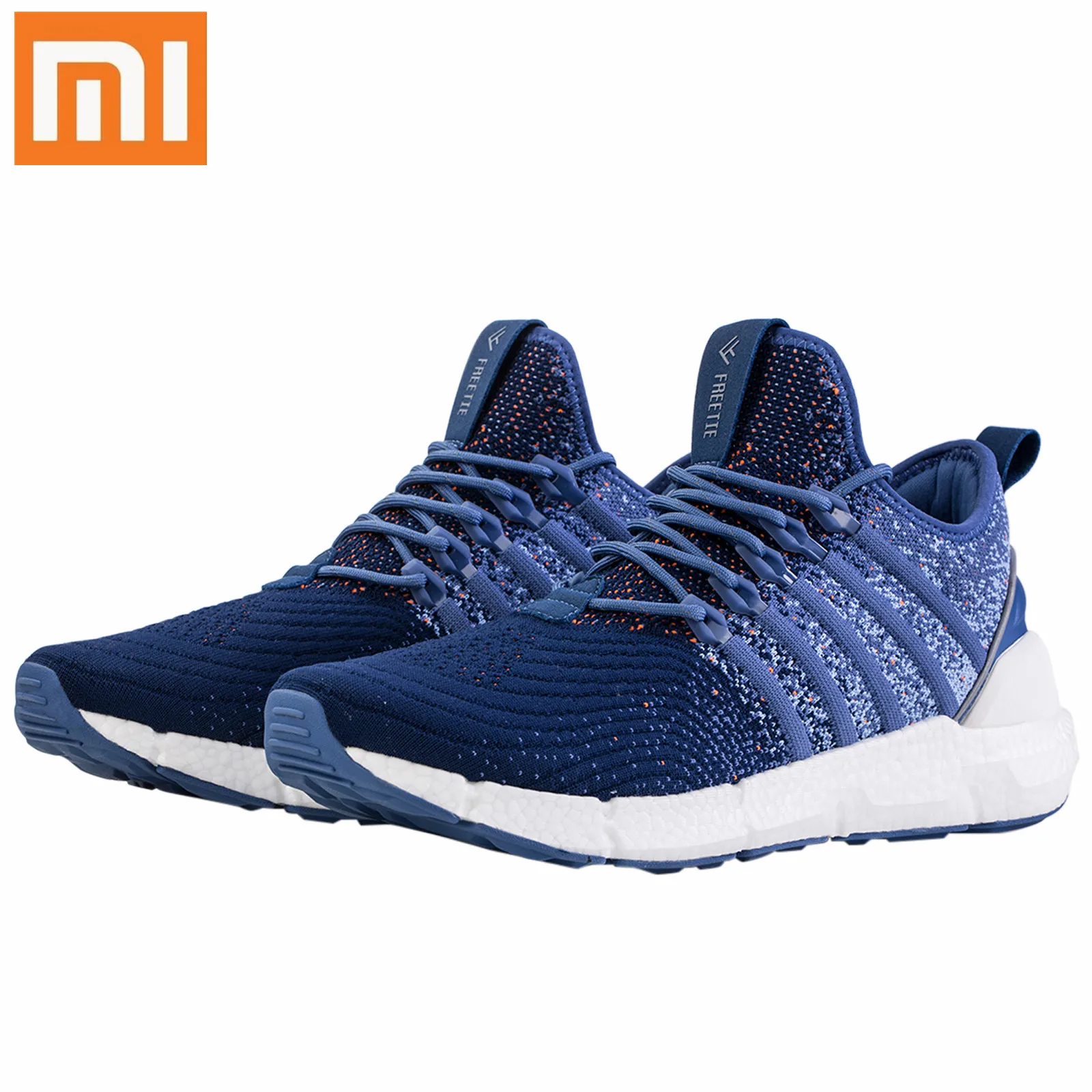 

Xiaomi Mijia FREETIE Men Running Shoes Breathable Sneaker travelling Sport Shoes Shock-absorbing sneakers Knitted Upper