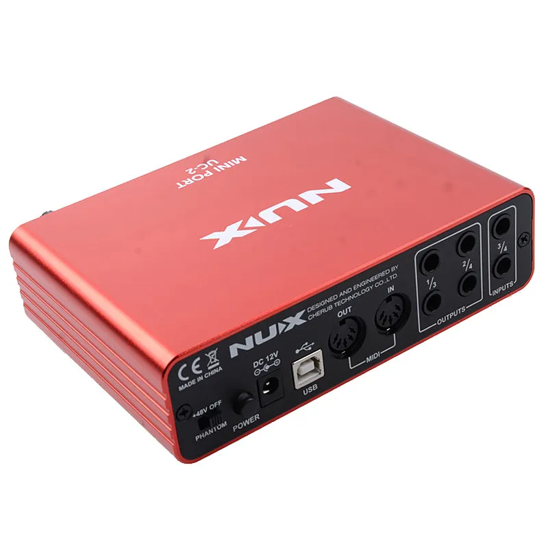 Nux UC 2 мини порт USB аудио гитарный интерфейс/бас или другие музыкальные