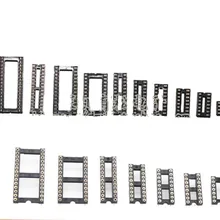 10 шт. ic Разъем 8 PIN dip ic розетки 8pin/14Pin/16pin/18pin/20pin/24pin/28pin/32pin/40pin адаптер припоя Тип/круглый 8 P 2,54 мм