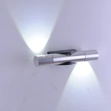 5 шт/ партия, 6 Вт привело настенное зеркало свет 2X3 Вт поверхности настенный светильник Белоснежный