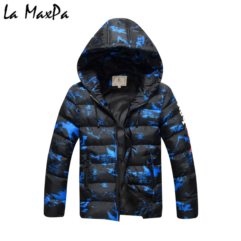 

-30 Degree Children's Winter Jackets Duck Down Padded Children Clothing 2018 Big Boys Warm Winter Down Coat Thickening Outerwear