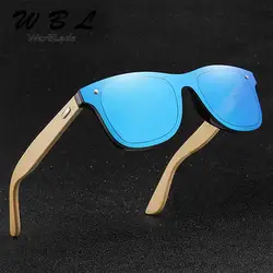 WarBLade Высокое качество Новые мужские ретро деревянные Солнцезащитные очки женские брендовые дизайнерские спортивные очки Золотое зеркало