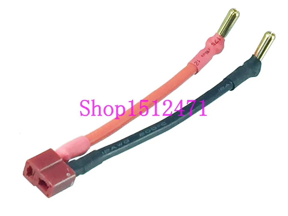 Conectores T-Dean Dorados Para Baterías LiPo - Incluyen Tubo