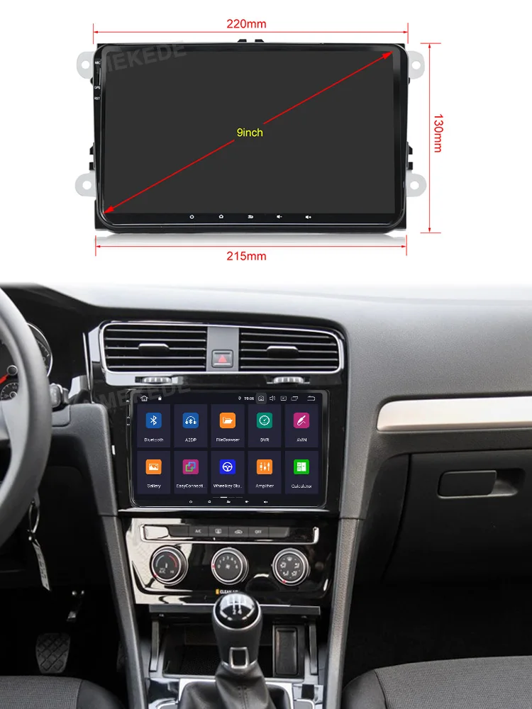 PX5 4 Гб+ 64 ГБ Android 9,0 Автомобильный мультимедийный плеер для VW Skoda Octavia golf 5 6 touran passat B6 jetta polo tiguan 8 ядер navi