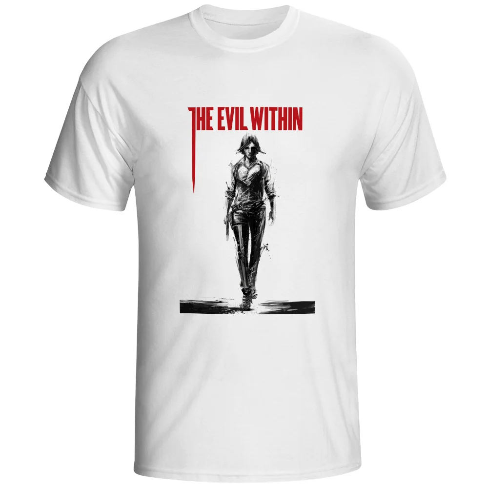 

The Evil Within T-shirt Juli Kidman Horror Video Game Casual Print Hip Hop T Shirt Fashion Punk Pop Women Men Top
