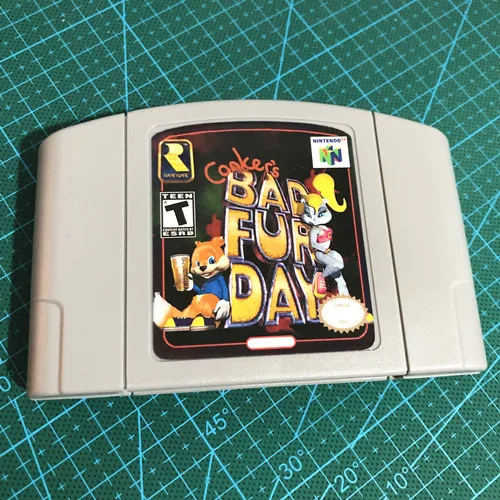 

Conker's Bad Fur Day/Gauntlet Legends/Maro party/Super Smashed BrosEnglish 64 bit USA Version Video Game Cartridge Console