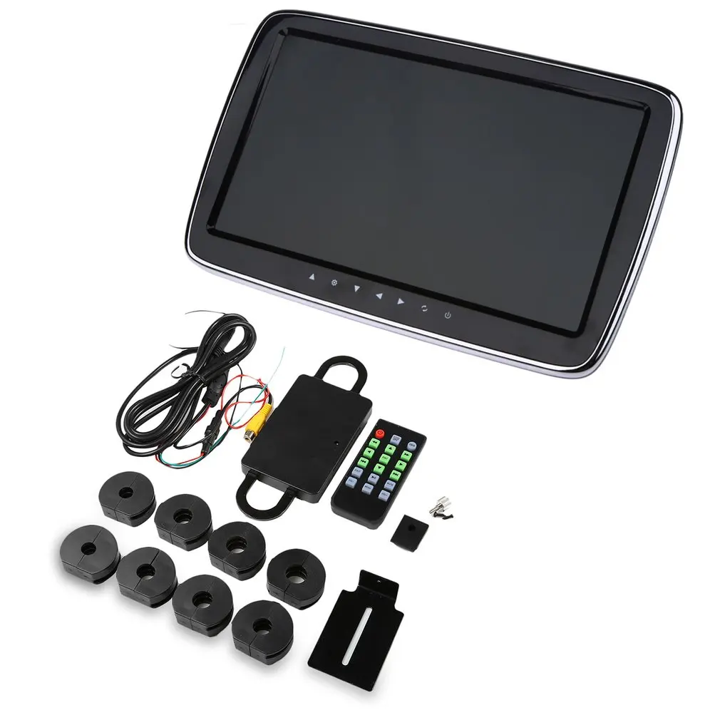 Car Headrest Monitor HD LCD Screen Digital MP5 Player Remote Control
